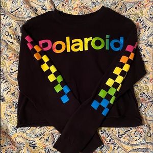 Polaroid crop-top long sleeve
